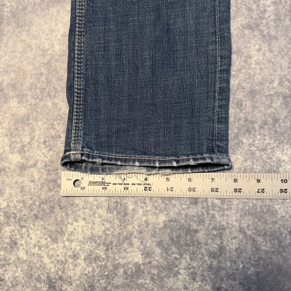 Buckle BKE Jake Straight Leg Jeans Mens 33L Medium Wash Blue Denim Stretch 33
